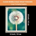 thumbnail image 2 of 25Pcs Bubble Pouches Wrap bag 14x18 inch, Clear Bubble Out Bag & Pouches Protective Fragile Item, Double Walled Cushioning Wrap Bag for Moving, Shipping, Packing Supplies for Dishes$$Office, 2 of 7