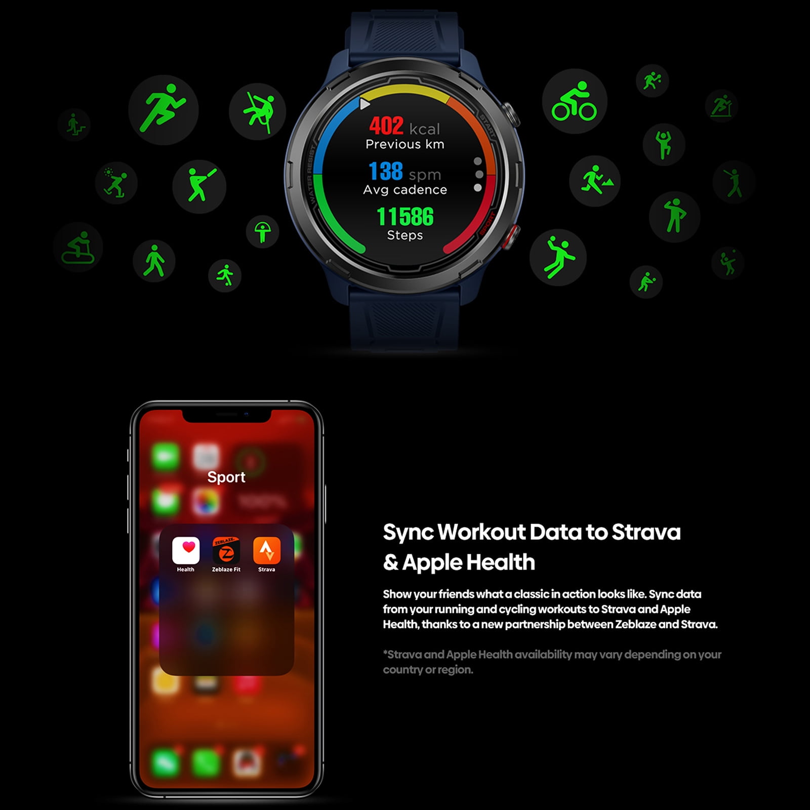 Zeblaze Stratos Lite GPS Smart Watch IPS FullTouch