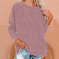 thumbnail image 1 of Chemise Femme Liquidation Grande Taille Femme Décontractée Manches Longues Unie Ample Col Rond Chemise Blouse Haut Rouge TG, 1 of 6