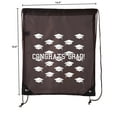 thumbnail image 2 of Senior Graduation Drawstring Backpacks Personalized Party Favor Cinch Bags - Grad Hat Grid, 2 of 2