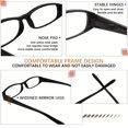 thumbnail image 2 of Gafas de lectura for mujer, 5 uds., marco rectangular estrecho y delicado, lectores de computadora con luz azul con bisagra de resorte, conjunto de valor, 2 of 4