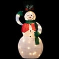 thumbnail image 4 of Northlight LED Lighted and Animated Tipping Hat Snowman Outdoor Christmas Figure - 36" - Warm White, 4 of 9