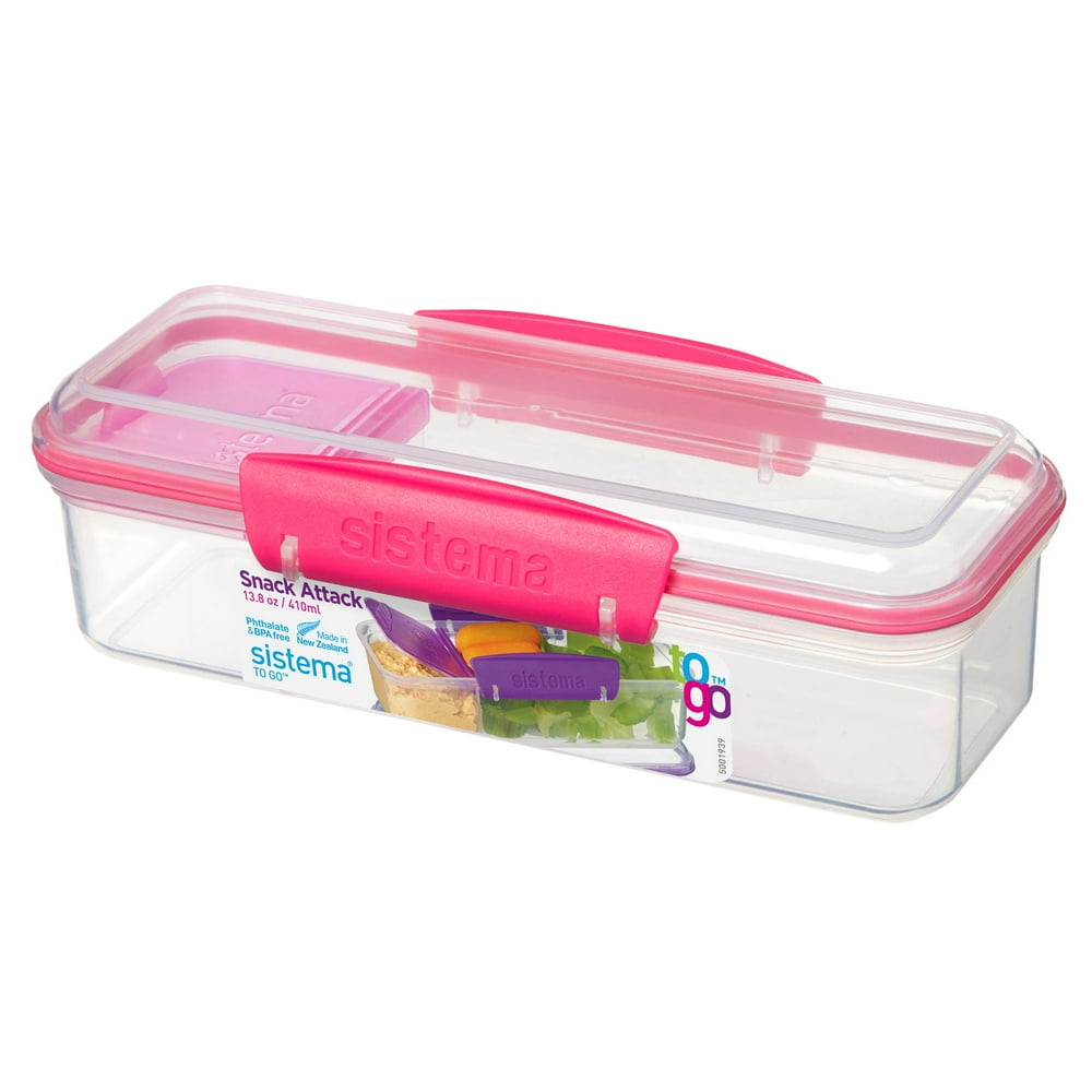 Sistema Snack Attack To Go Snack and Dip Container Pack - Walmart.com ...