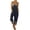 Black, variant on QENGING Clothes Women's Jumpsuits Pants Pants Overalls Rompers Printed Buttons Suspender Jumpsuit Casual