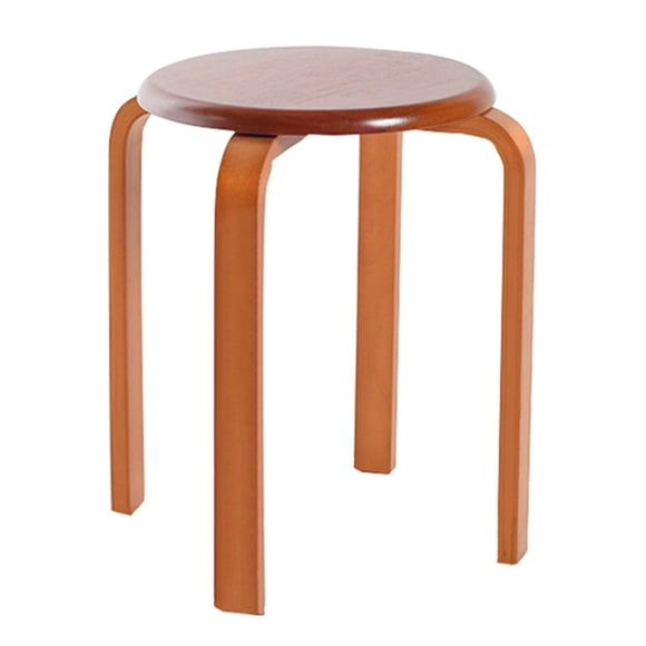 Abbracc Dining Room kitchen counter Wooden Stool Chairs White / Wood / Light Brown / Dark Brown