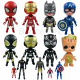 thumbnail image 2 of Figura De Acción Marvel Heroes 8cm/11cm Avengers doll set Juguetes-Iron Man/SpiderMan/Batman/Groot/Capitán América/Pantera Negra Gao Jiahui unisex, 2 of 2