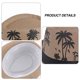 thumbnail image 3 of Sombrero de paja con estampado de cocoteros para hombre y mujer, circunferencia de 56-58 cm, estilo jazz, para playa y verano, 3 of 5