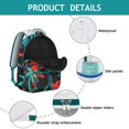 thumbnail image 4 of Durable Lightweight Backpack Featuring Hawaii Tropical Wind Palm Leaves: Perfect Gift for Students, Laptop Daypack for High School, College, Large Capacity Campus Commute, 4 of 6