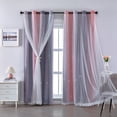 thumbnail image 1 of Cortinas XiDi Rosa Gris Degradado Estrellado 132x132 cm 2 Paneles, 1 of 7