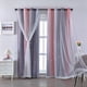 thumbnail image 1 of Cortinas XiDi Rosa Gris Degradado Estrellado 132x132 cm 2 Paneles, 1 of 7