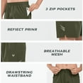 thumbnail image 6 of NORTHYARD Men's 5 Inch Shorts Athletic Running Quick Dry Gym Short with Zip Pockets, Sizes S-2XL, 6 of 8