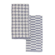 Cuisinart 100% Cotton Kitchen Hand Towels, 2pk - Soft and Absorbent Kitchen Towels Perfect for Drying Dishes and Hands-Hygienic Bleachable Kitchen Towels, 16" x 27" - Navy