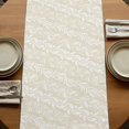 thumbnail image 5 of Table Runners 72 Inches Long Dress Scarves, Spring Floral Farmhouse Kitchen/Dining Table Runner, Coffee Tablerunners, Vintage Simple Flowers Pattern Beige 14x72 Inch, 5 of 9