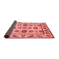 thumbnail image 2 of Ahgly Company Indoor Round Abstract Red Modern Area Rugs, 3' Round, 2 of 4