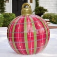 thumbnail image 2 of Qocolhg Christmas Inflatable Balls Decorations, 24 Inch Giant Ornaments, Blow Up Balls Extra Large Holiday Outdoor Garden Yard Decor, Outdoor Christmas Yard Decorations, 2 of 4