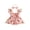 Pink, variant on Cenuakty Baby Girls Summer Romper Dress Flying Sleeve Cherry Print Mesh Patchwork Bodysuit with Bow Headband