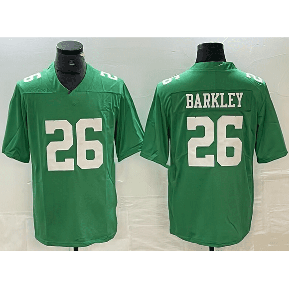 Men's Philadelphia Eagles HURTS 1# KELCE 62# BARKLEY 26# Player name jersey