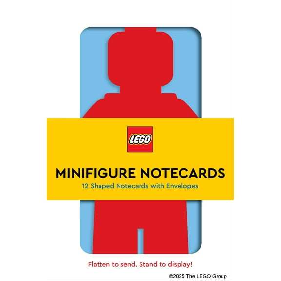 Lego Minifigure Notecards : 12 Shaped Notecards With Envelopes