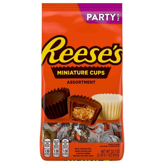 Reese's Miniatures Assorted Peanut Butter Cups - Party Pack - 32.1 oz
