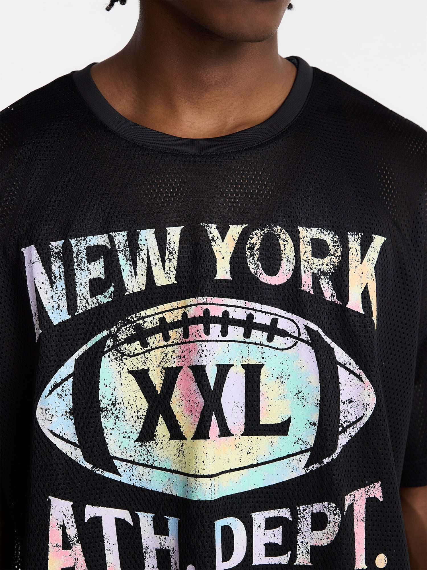 No Boundaries Pride Boxy Fit Mesh Jersey, Men's Sizes XS-5XL