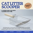 thumbnail image 4 of Durable Metal Cat Litter Cleaner with Long Handle - Heavy Duty Pooper for Efficient Litter Management Stainless Steel Design for Optimal Cleaning Washable and Convenient Stand Included, 4 of 5