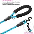 thumbnail image 4 of Dog Leash,5 FT Heavy Duty Double Handle Dog Leash with Comfortable Padded and Reflective,Rope Dog Leashes for Small,Medium,Large Dogs (Rope-Blue), 4 of 6