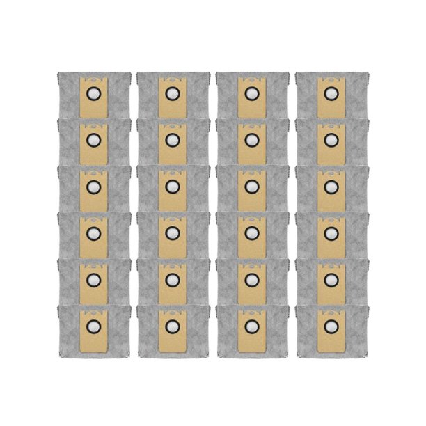24 bolsas para polvo para Robovac L35 Hybrid Lr30 Hybrid Lr20 Estación de vaciado automático, con carbón activado
