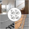 thumbnail image 3 of 304 Stainless Steel Handrail Bracket For Stair Railing Wall Bracket Wood Railing Silver (4 Pieces), 3 of 4