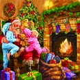 thumbnail image 2 of SUNSOUT INC - Everyone Loves Santa - 1000 pc Jigsaw Puzzle by Artist: Marcello Corti - Finished Size 26" x 26" Christmas - MPN# 60649, 2 of 5