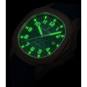 PAGANI DESIGN Automatic Mens Watch New Stainless Steel Mechanical Wrist Watch for Men, 100M Waterproof, Synthetic Sapphire Dial Glass, Rubber Strap, PD-YS031