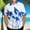 Blue, variant on ALLLIST Hawaiian Men Shirts Collared Short Sleeve Button Down Shirts Casual Blue Mens Clothes