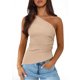 thumbnail image 1 of Musculosa PRETTYGARDEN Mujer Verano 2025 Y2K Un Hombro, 1 of 5