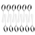 thumbnail image 1 of Teskedar, Set om 12 Rostfria Teskedar, Kaffe Te Dessert Bestick Bestick - 14cm / 5,5 tum (Silver), 1 of 5