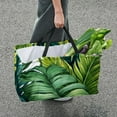 thumbnail image 7 of Tropical Jungle Palm Leaves Large Oxford Cloth Storage Bin: Foldable Storage Bag, Picnic Basket, and Storage Box, 7 of 7