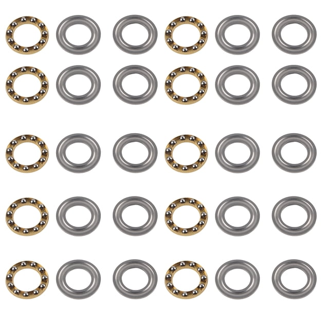 10 Uds. Cojinete de bolas de empuje avión carga Axial hardware de acero equipo mecánico Industrial(3613-0521-0012)