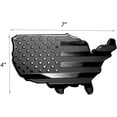 thumbnail image 4 of eVerHITCH USA Map Flag Metal Trailer Hitch Cover Heavy Duty for Trucks Cars SUV (Fits 2" Receivers, USA Black Map), 4 of 5