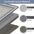 thumbnail image 5 of Kitchen Rugs 2 Piece Gray Kitchen Mats Cushioned Anti Fatigue Mats for Kitchen Floor Non Slip Waterproof Kitchen Floor Mat Memory Foam Kitchen Mat Comfort Standing Mat for Front of Sink Laundry, 5 of 6