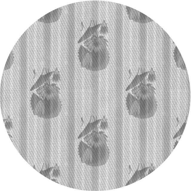 Ahgly Company Machine Washable Indoor Square Transitional Gunmetal Gray Area Rugs, 3' Square