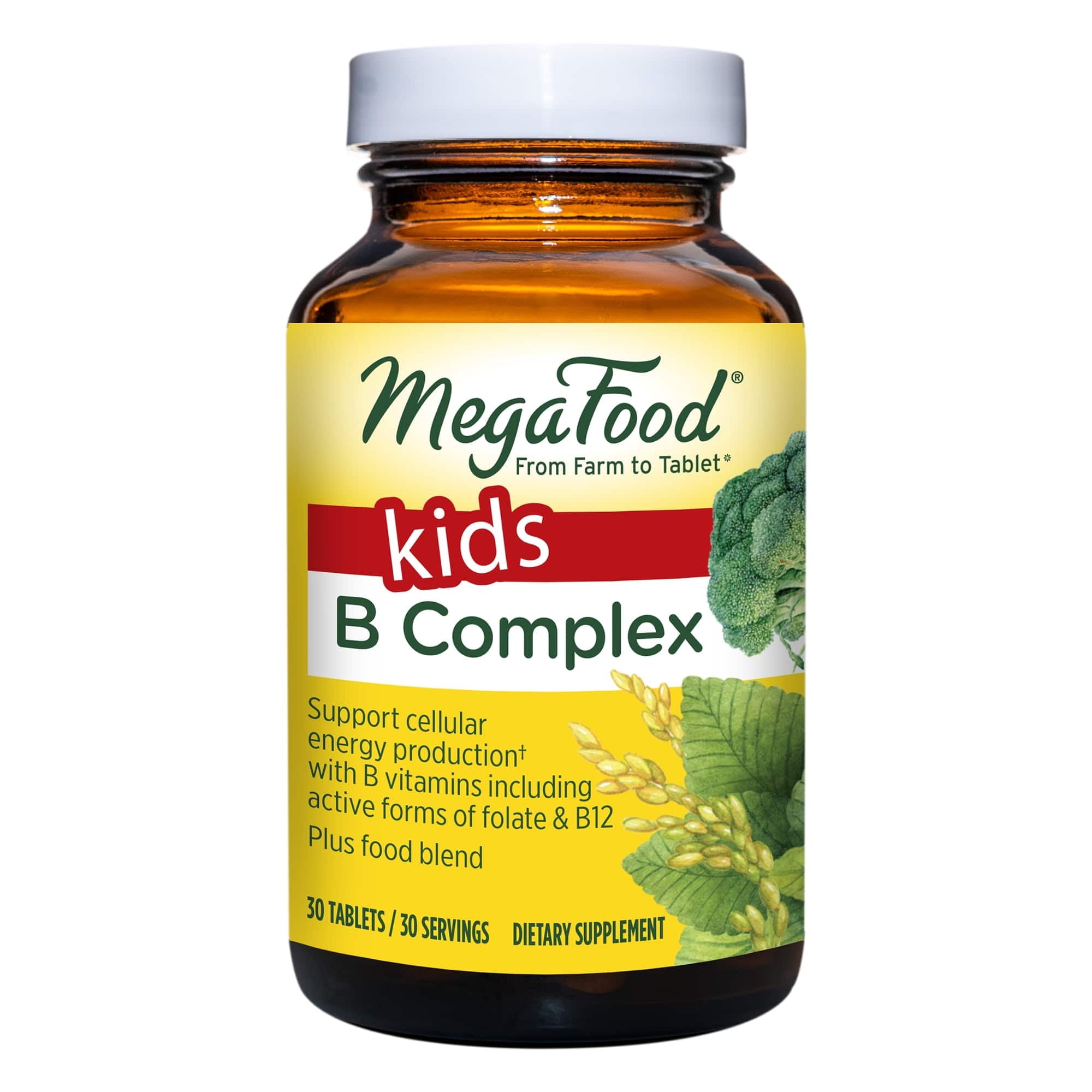 MegaFood Kids B Complex - Children's Supplement with B Vitamins for ...