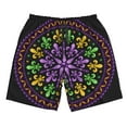 thumbnail image 3 of Uemuo Mardi Gras5 Pattern Men's Swim Trunks Hawaiian Beach Bathing Suit Swimsuits Beach Quick-Dry Shorts with Pockets-Medium, 3 of 9