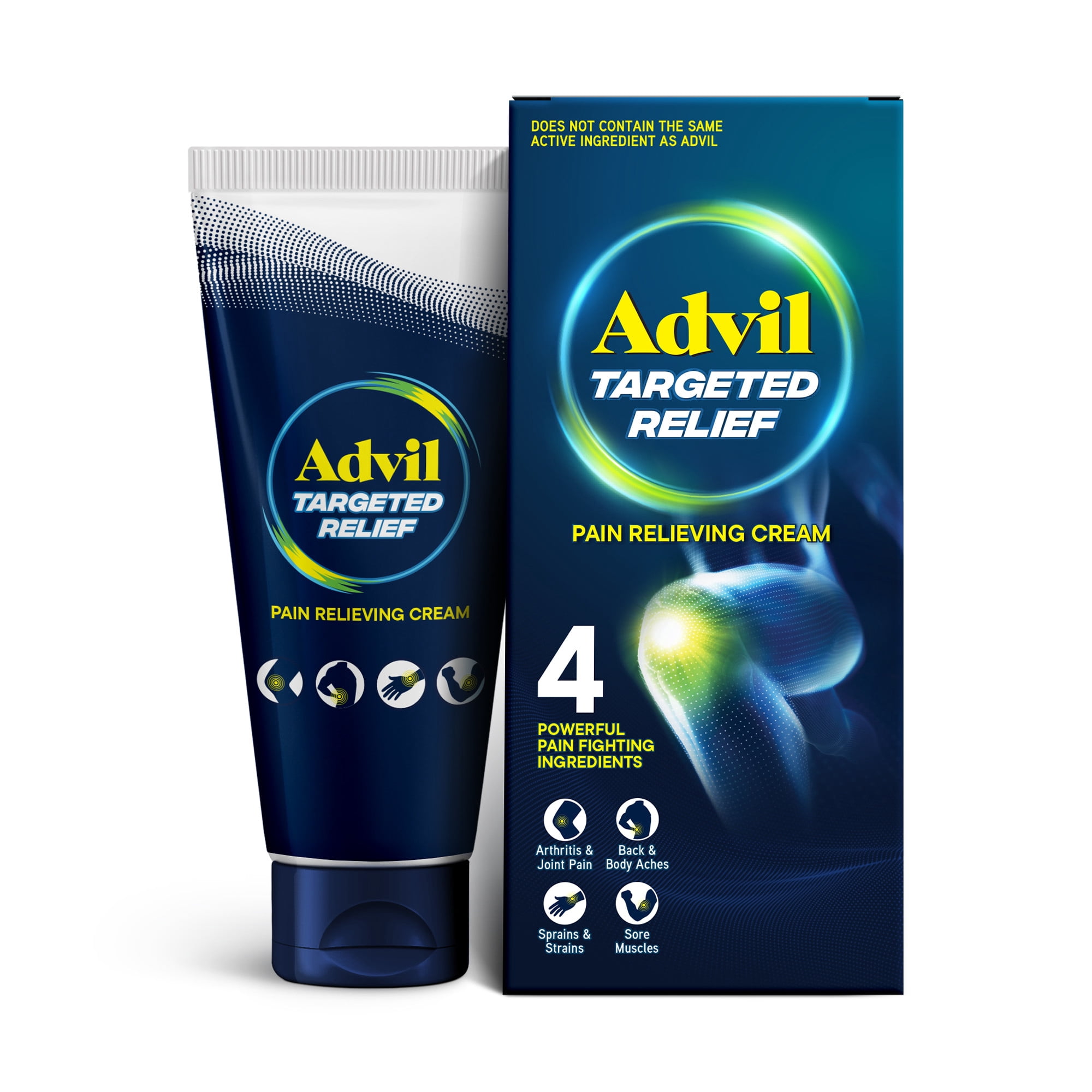 Advil Pain Relievers and Fever Reducer Coated Tablets, 200 Mg Ibuprofen, 200 Count + Advil Targeted Relief Pain Relief Muscle Rub Cream for Minor Arthritis, Joint, Lower Back and Muscle Pain, 2.3 Oz