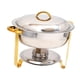 thumbnail image 4 of Calentador de Buffet BLESIY 4,5 L con bandeja de agua para 3-4 personas Oro plateado, 4 of 8
