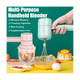 thumbnail image 4 of Batidora de mano, batidora eléctrica inalámbrica, batidora portátil multialimentos para mezclar huevos, batir crema y picar ajo, 4 of 5