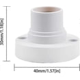 thumbnail image 3 of suitable for 5pcks E14 Lamp Holder,e14 Edison Screw Light Bulb Holder, Plastic Ceiling Lamp Socket Crday Gift-CHENG DU SI XI, 3 of 5