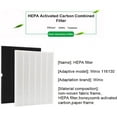 thumbnail image 4 of Replacement winix 5500-2 Air Purifier Filter, Compatible with 116130 Replacement Filter H(1 Packs Hepa Filter&A Activated Carbon Filter), 4 of 4