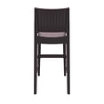 thumbnail image 5 of Luxury Commercial Living 42.5" Coffee Brown Wickerlook Patio Bar Stool, 5 of 9