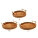 thumbnail image 5 of Rattan S Bandeja de almacenamiento hecha a mano con mango de madera Cesta de mimbre para pastel, 5 of 7