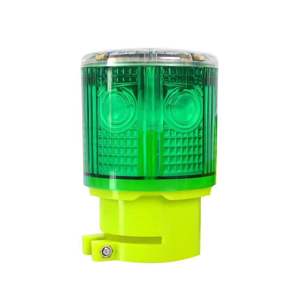 Green Aolyty LED Solar Strobe Warning Light 360 Degree Super Bright Waterproof IP48 for Construction Traffic Dock Marine Wireless Control Flashing Light 