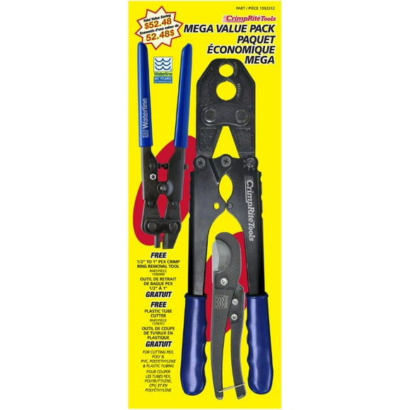 1/2" and 3/4" CrimpRite Combo Straight Crimp Tool Kit