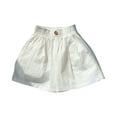 thumbnail image 5 of Wide Leg Linen Shorts for Girls Elastic High Waisted Pleated Casual Loose Bermuda Shorts, 5 of 5